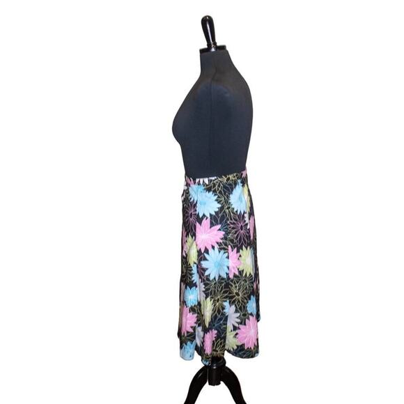 Rafaella Floral Skirt A Line Knee Length Full Retro Twee Y2K Size 6 - Picture 2 of 4